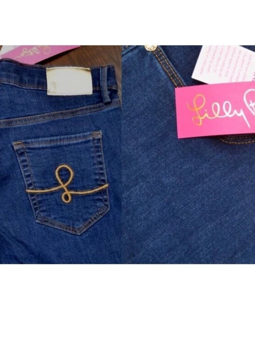 Lilly Pulitzer Eagan Hi-Rise Super Skinny Jeans authentic ankle fit size 4. NWT - Picture 7 of 7
